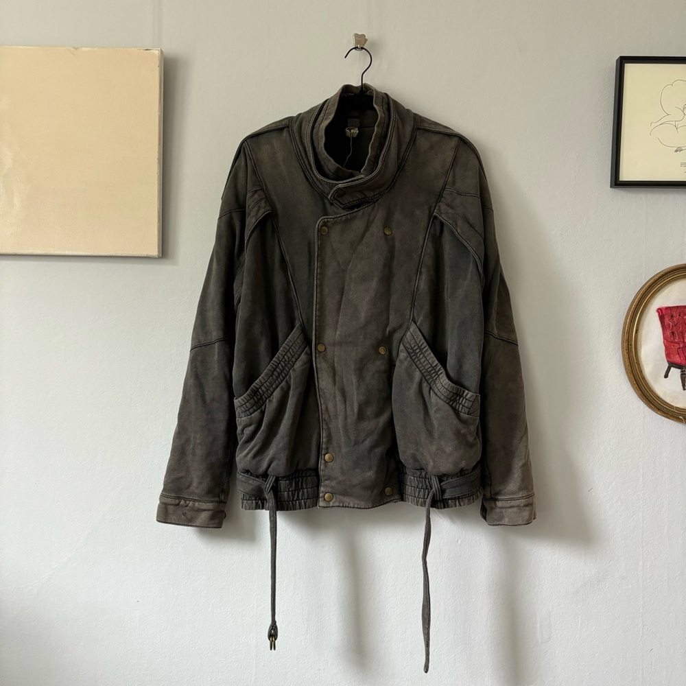 free people we the free oversized cotton jacket